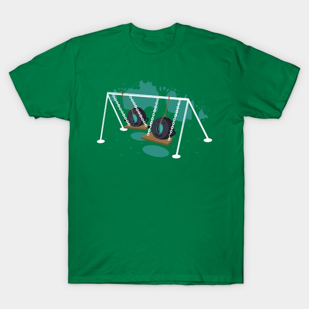 Tire Swings T-Shirt by Made With Awesome